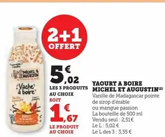 Yaourt a boire michel et augustin