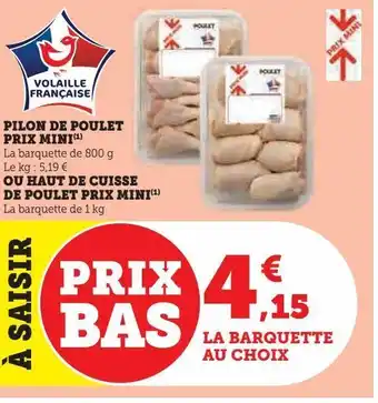 U Express Pilon de poulet prix mini offre