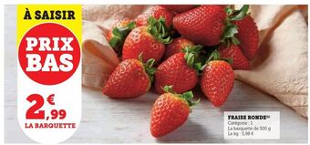 U Express Fraise ronde offre