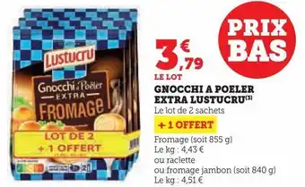 U Express Gnocchi a poeler extra lustucru offre
