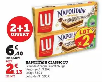 U Express Napolitain classic lu offre