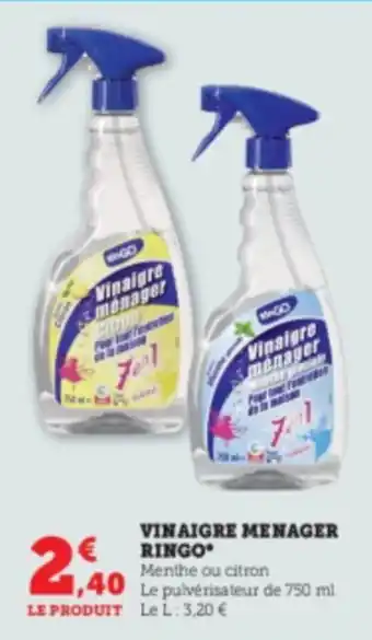 Super U VINAIGRE MENAGER RINGO offre