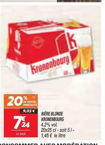 Bière blonde kronenbourg