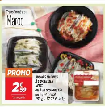 Anchois marinés à l`orientale netto