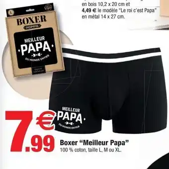 Bazarland Boxer meilleur papa offre