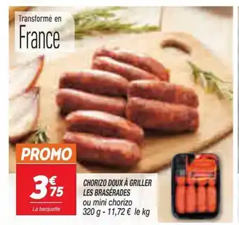 Netto Chorizo doux à griller les braserades offre