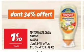 Netto Mayonnaise dijon nature amora offre