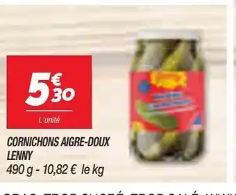 Netto Cornichons aigre-doux lenny offre