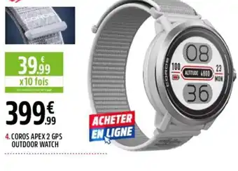 Intersport 4. COROS APEX 2 GPS OUTDOOR WATCH offre