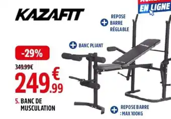 5. BANC DE MUSCULATION