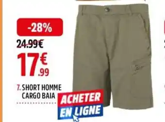 7. SHORT HOMME CARGO BAIA