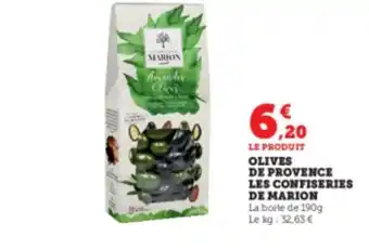 Super U OLIVES DE PROVENCE LES CONFISERIES DE MARION offre