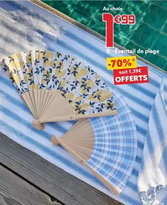 Gifi Éventail de plage offre