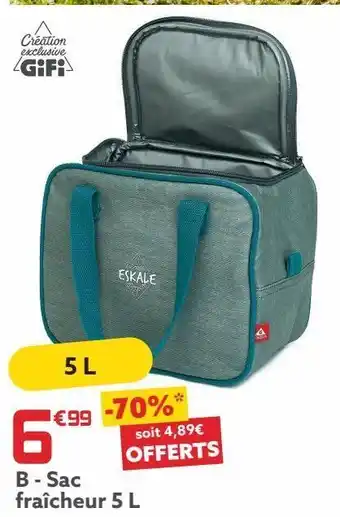 Sac fraîcheur 5l