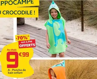 Poncho de bain enfant