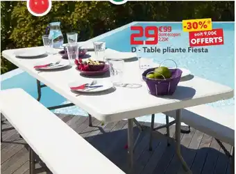 Gifi Table pliante fiesta offre