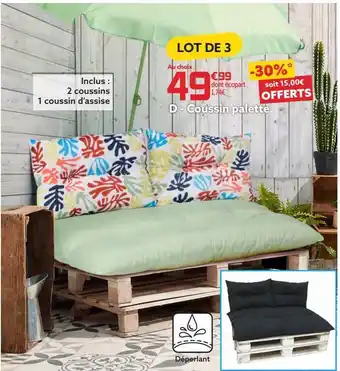 Gifi Coussin palette offre