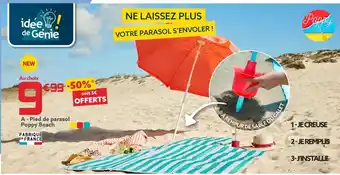 Gifi Pied de parasol poppy beach offre