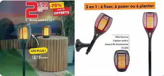 Gifi Borne solaire 3 en 1 offre