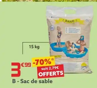 Gifi Sac de sable offre