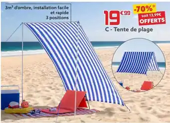Tente de plage