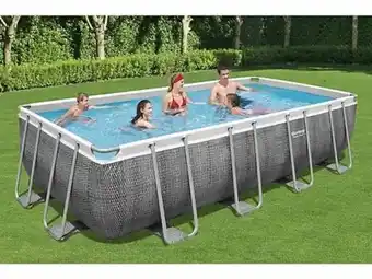Bricomarché Piscine tubulaire power steel - rectangulaire - l549xh122xp274cm offre