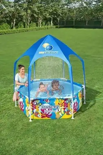 Bricomarché Piscine tubulaire steel pro - hexagonale - d183xh51cm offre
