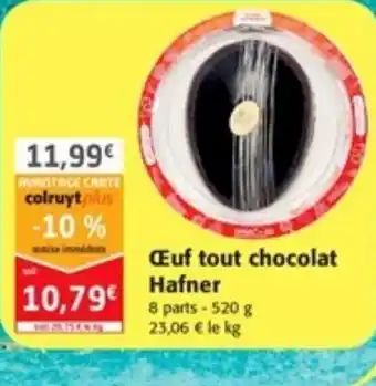 Colruyt Œuf tout chocolat Hafner offre