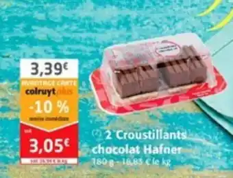 Colruyt 2 Croustillants chocolat Hafner offre