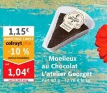 Colruyt Moelleux au Chocolat L'atelier Georget offre