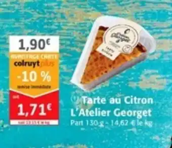 Colruyt Tarte au Citron L'Atelier Georget offre