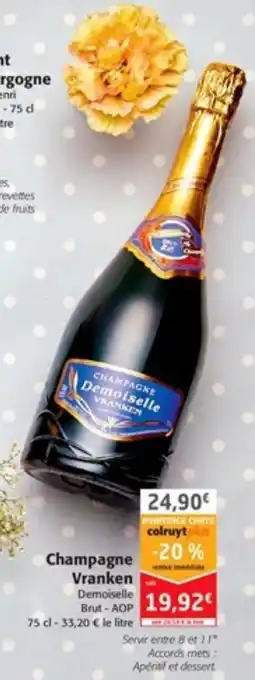 Colruyt Champagne Vranken offre