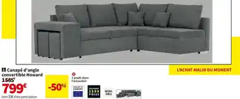 Conforama Canape d'angle convertible howard offre