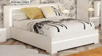 Conforama Lit adulte 140x190 cm zebra offre