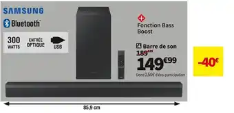 Conforama Samsung barre de son hw-b450 offre