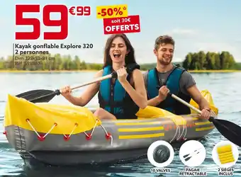 Gifi Kayak gonflable explore 320 2 personnes offre