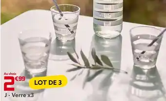 Gifi Verre haut x3 offre