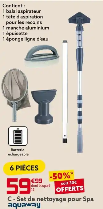 Gifi Aquaway set de nettoyage pour spa offre
