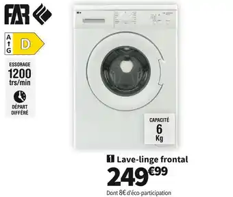Conforama Far lave linge lf61222w offre