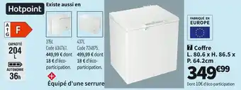 Conforama Hotpoint cong. coffre cs1a 200 h offre