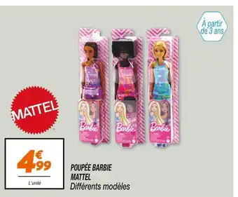 Netto Mattel poupée barbie offre