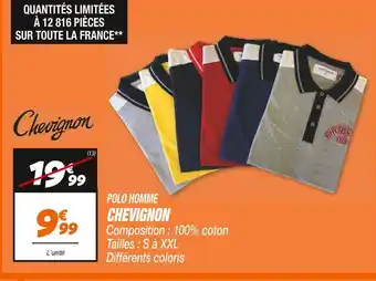 Netto Chevignon polo homme offre