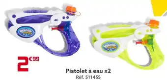 Gifi Pistolet à eau x2 offre