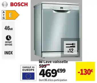 Conforama Bosch lave-vaisselle sms2hti72e offre