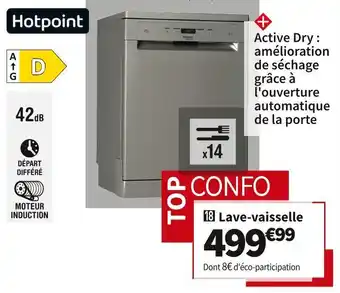 Conforama Hotpoint lave-vaisselle hfc3c32wx offre
