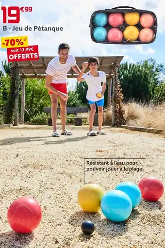 Gifi Pétanque de plage offre