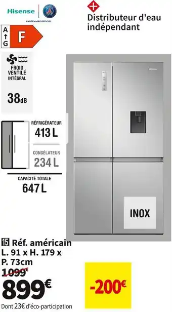 Conforama Hisense réf. américain rs840n4wcf offre
