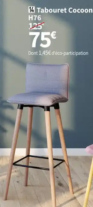 Conforama Tabouret cocoon offre