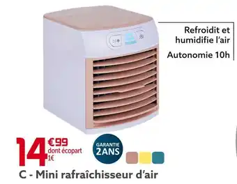 Mini rafraîchisseur d’air