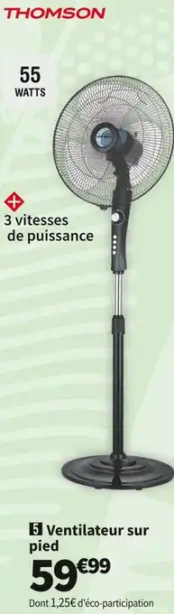 Conforama Thomson ventilateur sur pied thvel450k offre